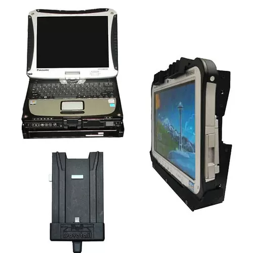 Evolution of rugged data devices and their docks in police cars