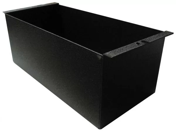 D&R CA-0104S console storage pocket for ticket books, shallow black bin with a drop-in mounting lip