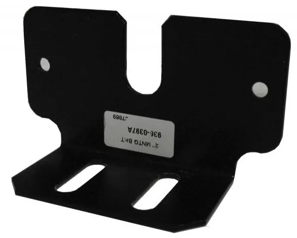 D&R 936-0397A 2 inch mounting bracket for a single MR6 or MR8 LED light, black with slotted foot
