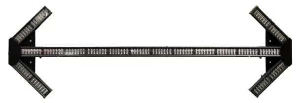 D&R LED-20TD-AEK-WT LED traffic director, unlit, with angled arrow end pods on mounting brackets