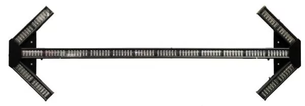 D&R LED-20TD-AEK-WT LED traffic director, unlit, with angled arrow end pods on mounting brackets