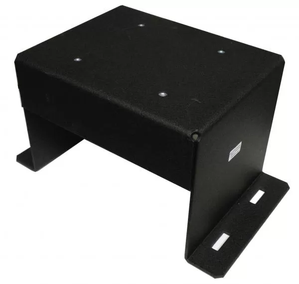 D&R 936-0230A base mounting bracket for LT6600 laptop mounts, black powder-coated steel with slotted feet