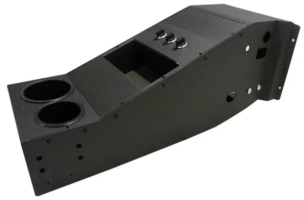 D&R 901-0071A emergency vehicle console for the 2011-2020 Dodge Charger, bare unit with twin cup holders