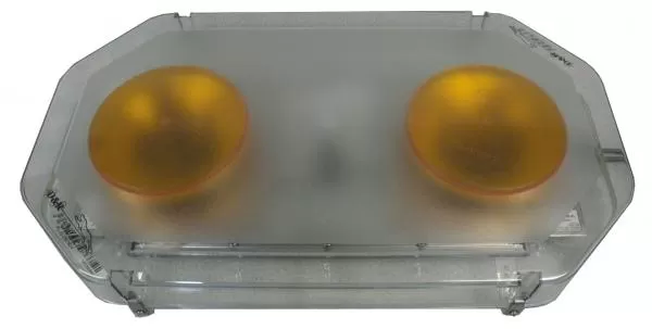 Dual Clear Beacons - 18 Flash Patterns - D and R Electronics