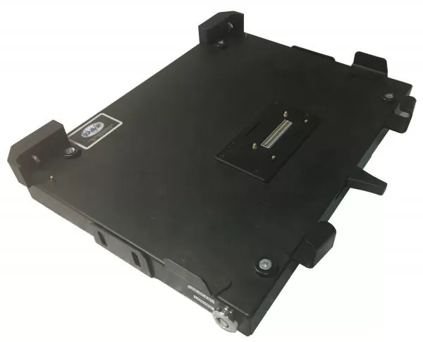 D&R docking station for the Panasonic Toughbook CF-54, black tray with floating dock connector and lock