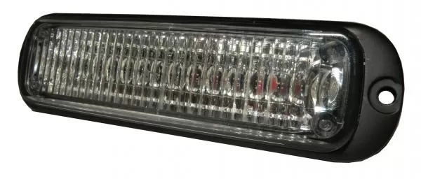 D&R Genesis SYNC LED light module, gasket-sealed black housing with clear lens and end mounting flanges
