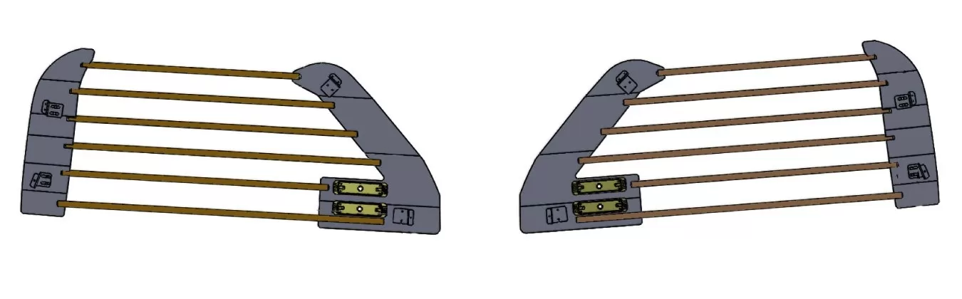 D&R 937-0360A window bars for the 2020 Ford Interceptor Utility, driver and passenger sides with LED modules