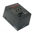 D&R SRC11S Switchrite console with six rocker switches, three rotary knobs and a radio faceplate