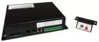 D&R ES6200-IQ compact electronic siren system with black amplifier, terminal strips and Wail/Yelp air horn remote