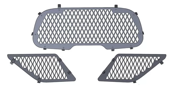D&R 937-0362A rear window guards for the 2020 Ford Interceptor Utility, cargo panel and two quarter panels