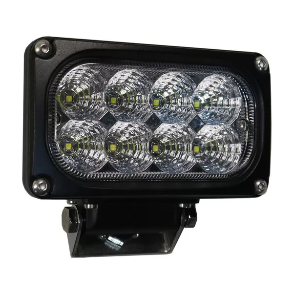 D&R SM6081-040-003 40W LED flood light with eight Cree LEDs behind a clear lens on a U-bracket