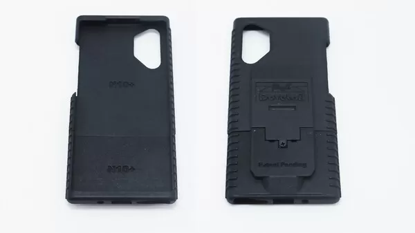 D&R Dovetail phone case for the Galaxy Note10+, interior stamped N10+ shown beside the outer shell